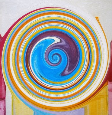 Colourful Swirl  auf Acryl-Glas