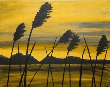 Rushes in the dark 3  auf Acryl-Glas