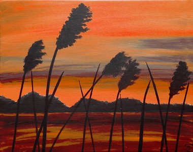 Rushes in the dark 6  auf Acryl-Glas